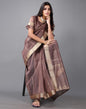 Rosewood Woven Organza Saree | Sudathi