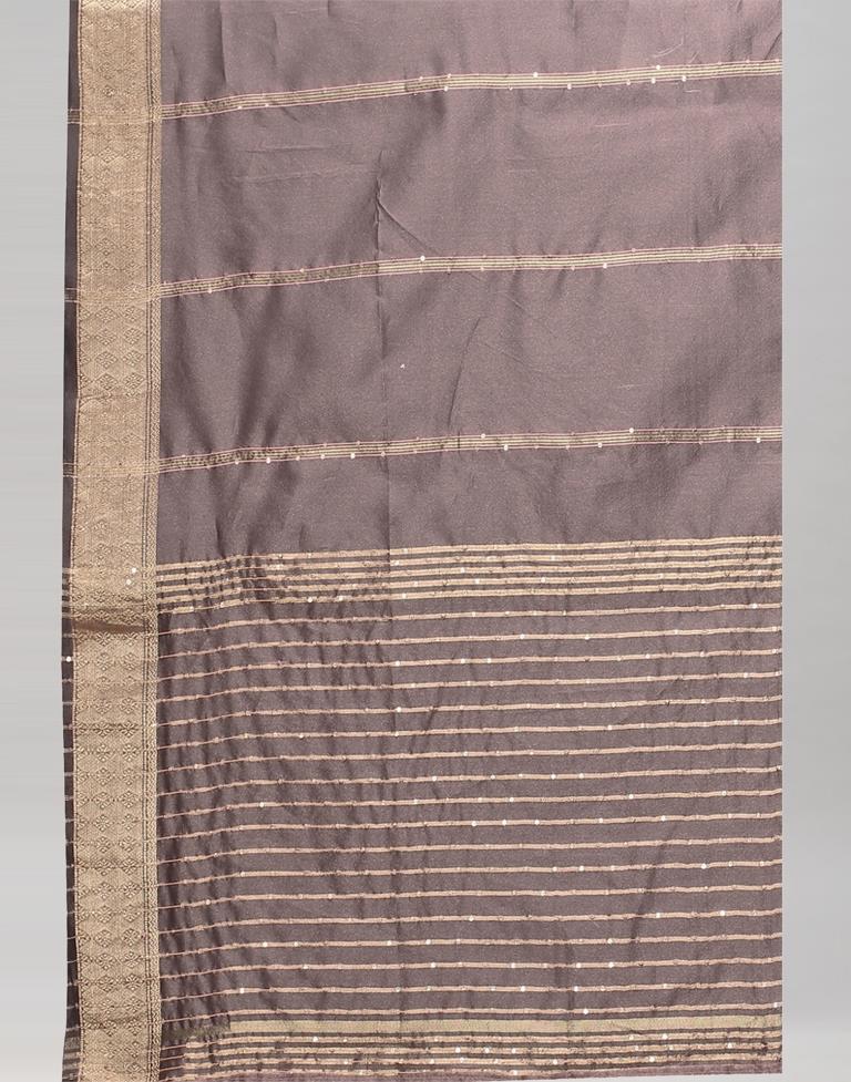 Rosewood Woven Organza Saree | Sudathi