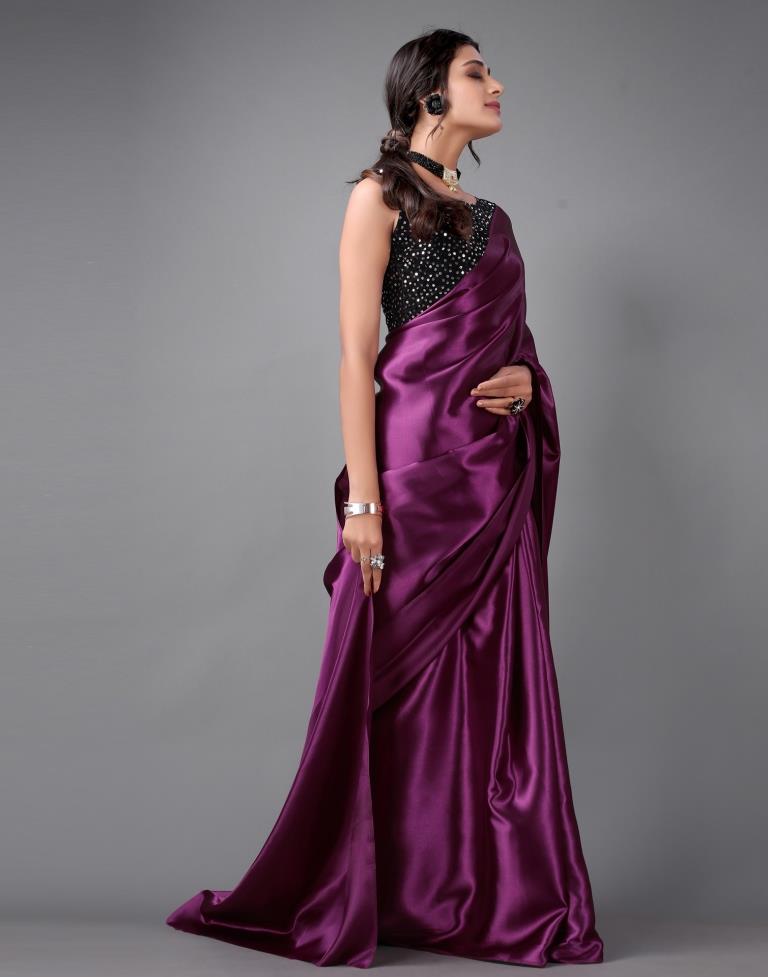 Magenta Silk Saree | Sudathi