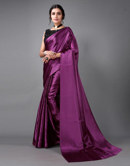 Magenta Silk Saree | Sudathi