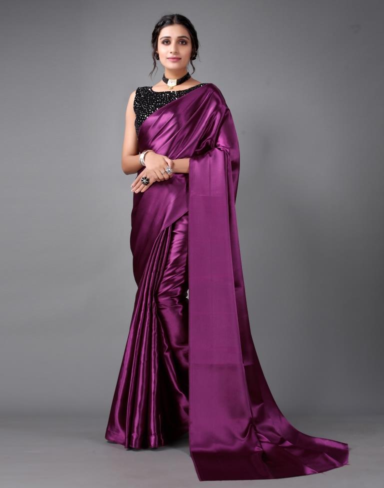 Magenta Silk Saree | Sudathi