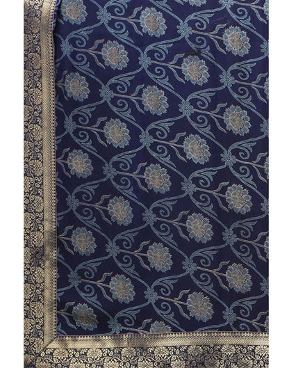 Navy Blue Chiffon Saree | Sudathi