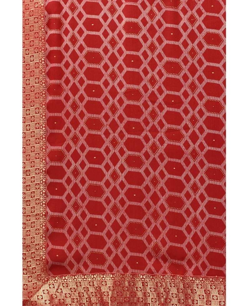 Red Chiffon Saree | Sudathi