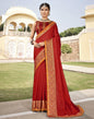 Red Weaving Silk Saree