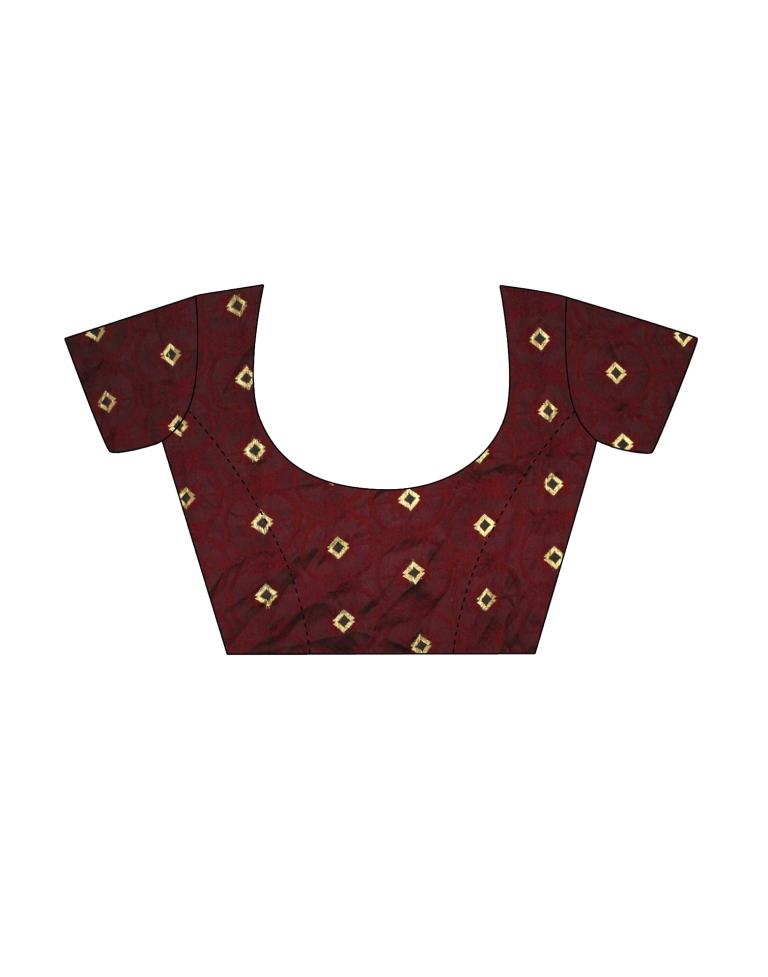 Bottle Green Weaving Silk Saree