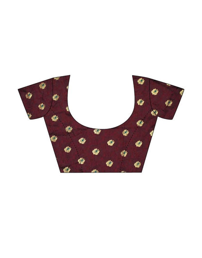 Rose Pink Weaving Silk Saree