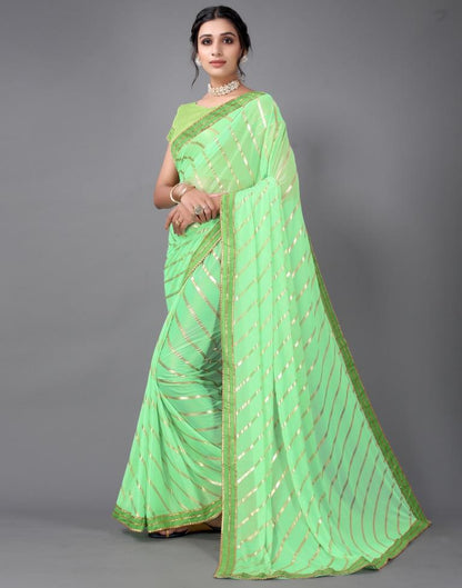 Neon Green Silk Saree | Sudathi