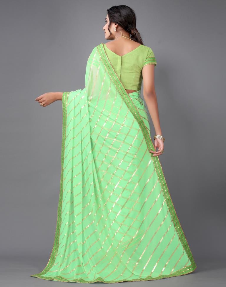 Neon Green Silk Saree | Sudathi