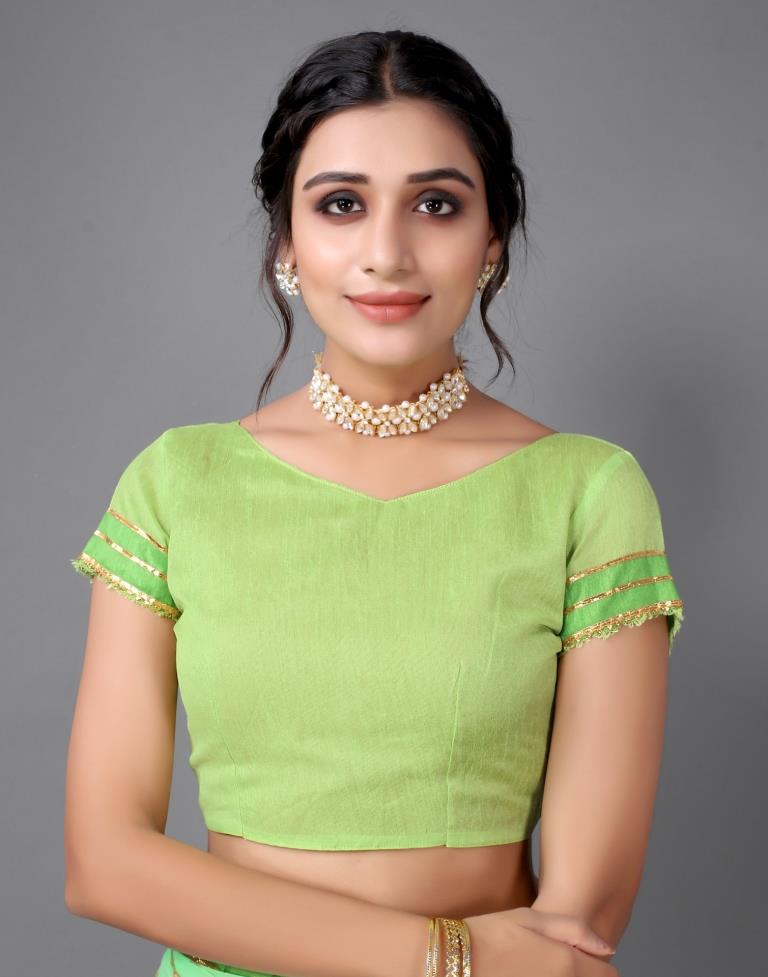 Neon Green Silk Saree | Sudathi