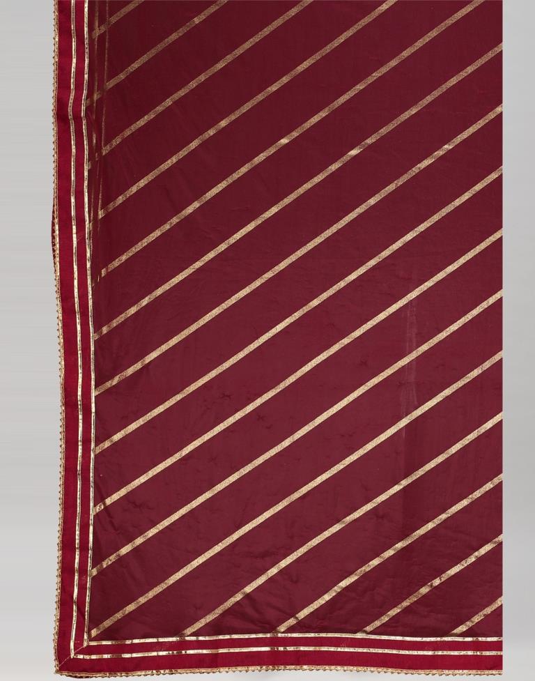 Maroon Silk Saree | Sudathi