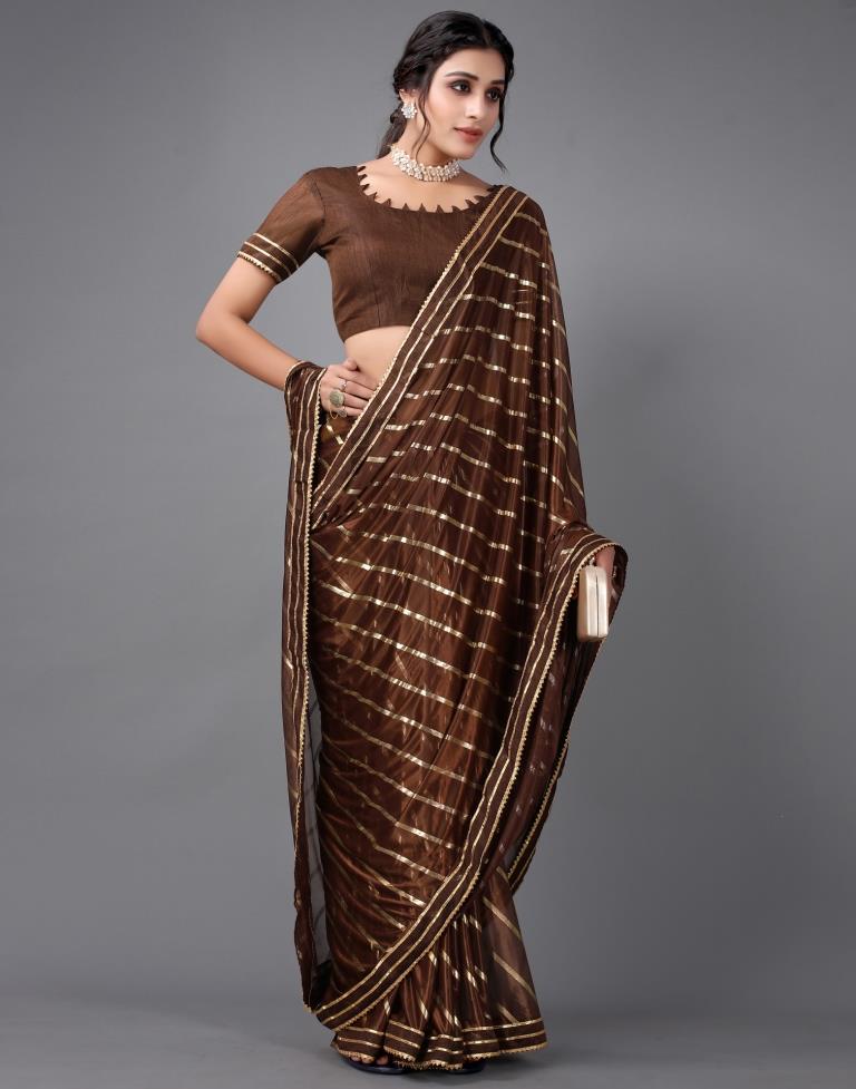 Brown Silk Saree | Sudathi