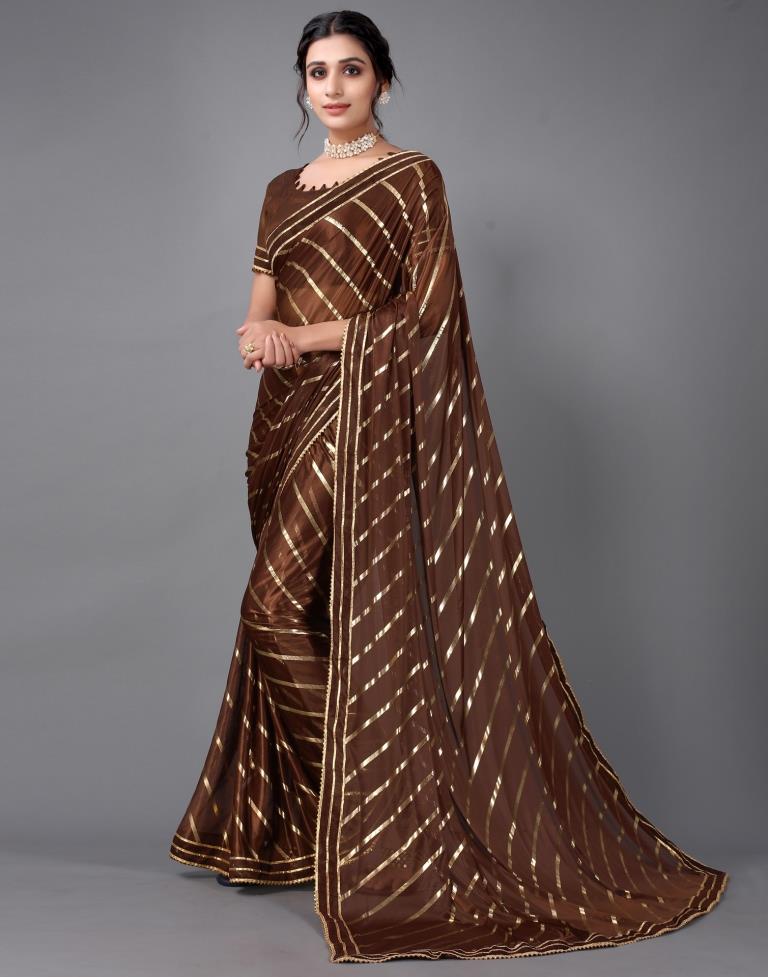 Brown Silk Saree | Sudathi