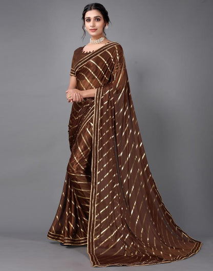 Brown Silk Saree | Sudathi