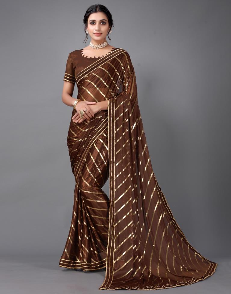 Brown Silk Saree | Sudathi