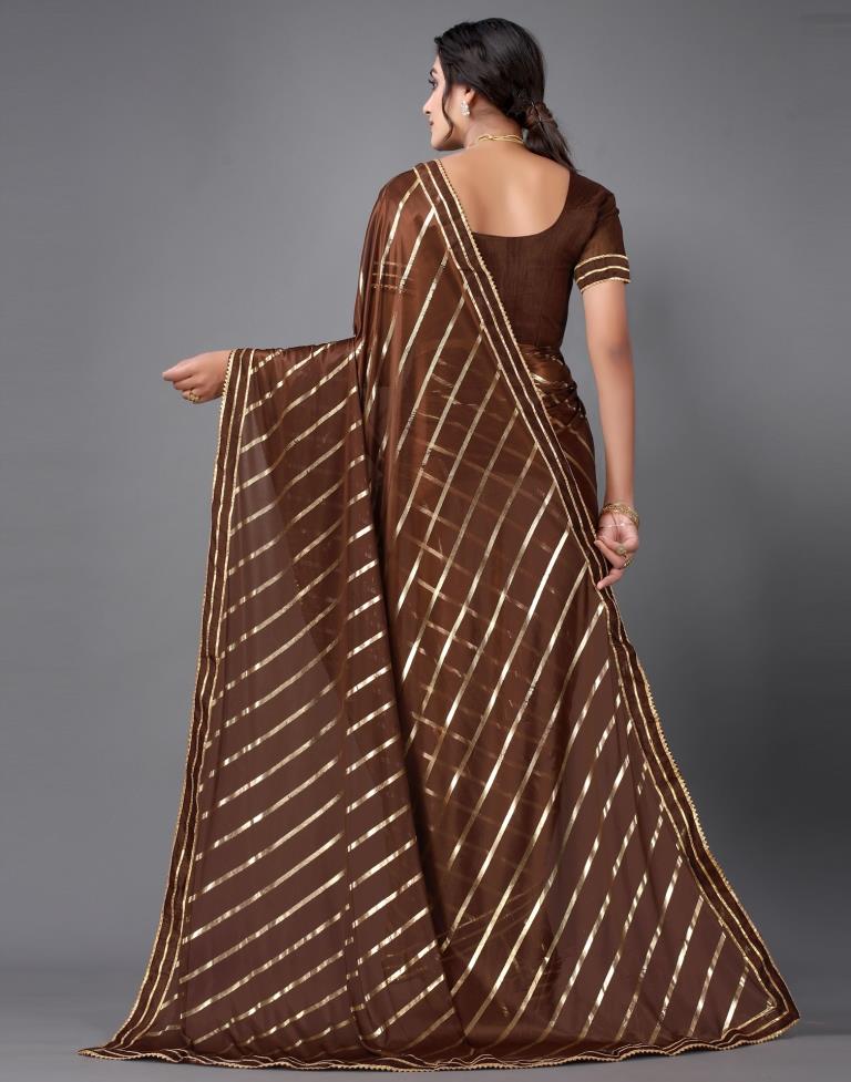 Brown Silk Saree | Sudathi