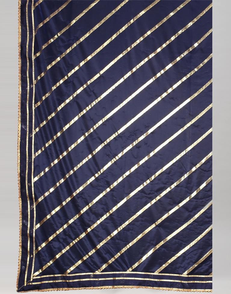 Navy Blue Silk Saree | Sudathi