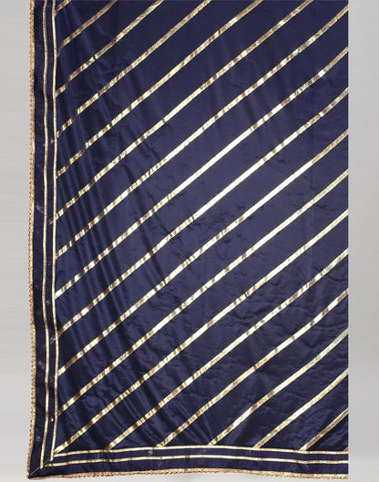 Navy Blue Silk Saree | Sudathi