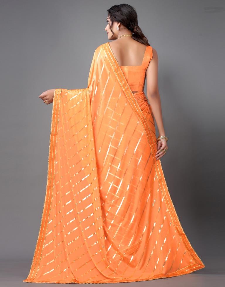 Orange Silk Saree | Sudathi