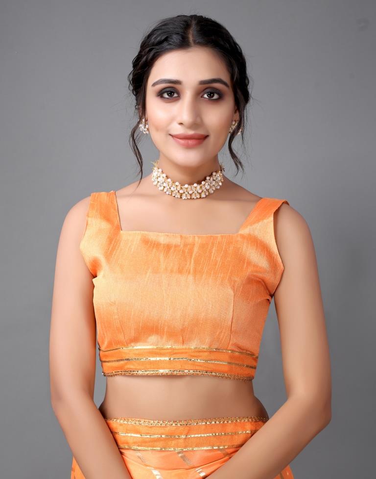 Orange Silk Saree | Sudathi