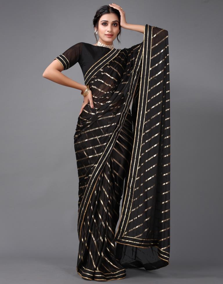 Black Silk Saree | Sudathi