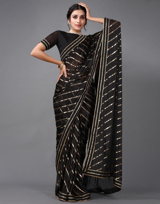 Black Silk Saree | Sudathi