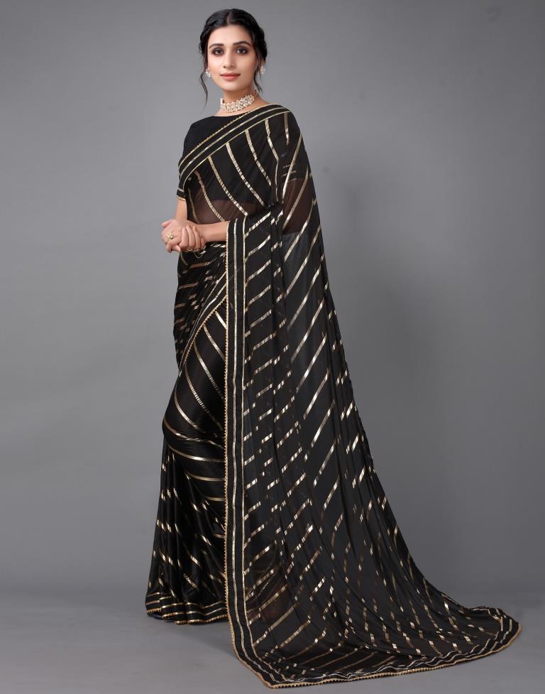 Black Silk Saree | Sudathi