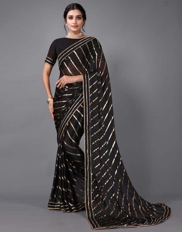 Black Silk Saree | Sudathi