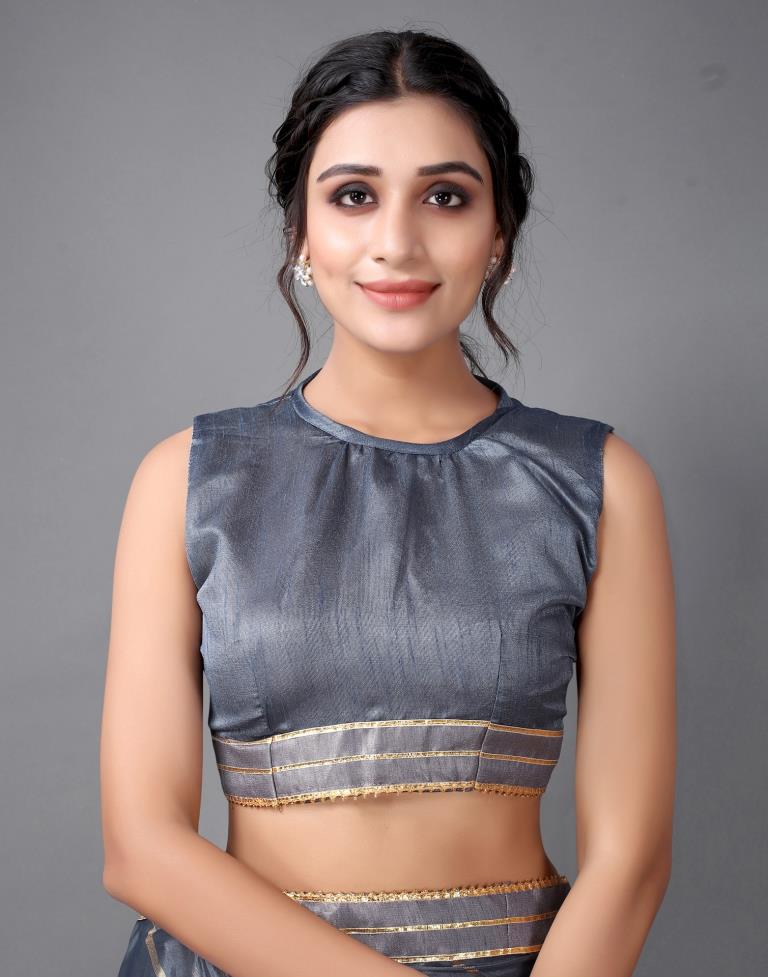 Grey Silk Saree | Sudathi