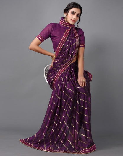 Purple Silk Saree | Sudathi