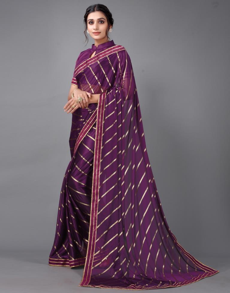 Purple Silk Saree | Sudathi