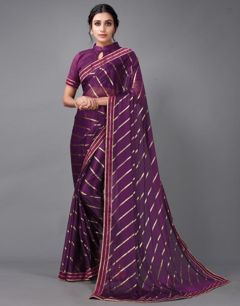 Purple Silk Saree | Sudathi