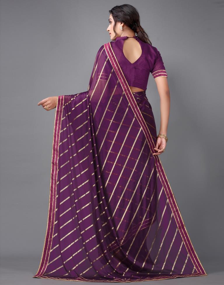 Purple Silk Saree | Sudathi