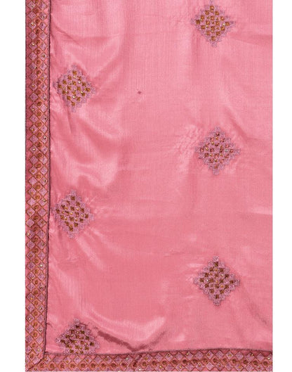 Dusty Pink Embroidery Saree | Sudathi