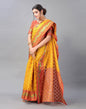 Turmeric Yellow Cotton Silk Saree | Sudathi