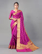 Purple Banarasi Chanderi Silk Saree | Sudathi