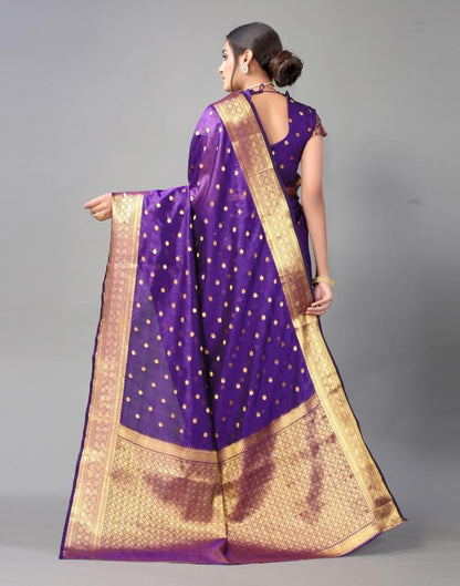 Violet Chanderi Silk Saree | Sudathi