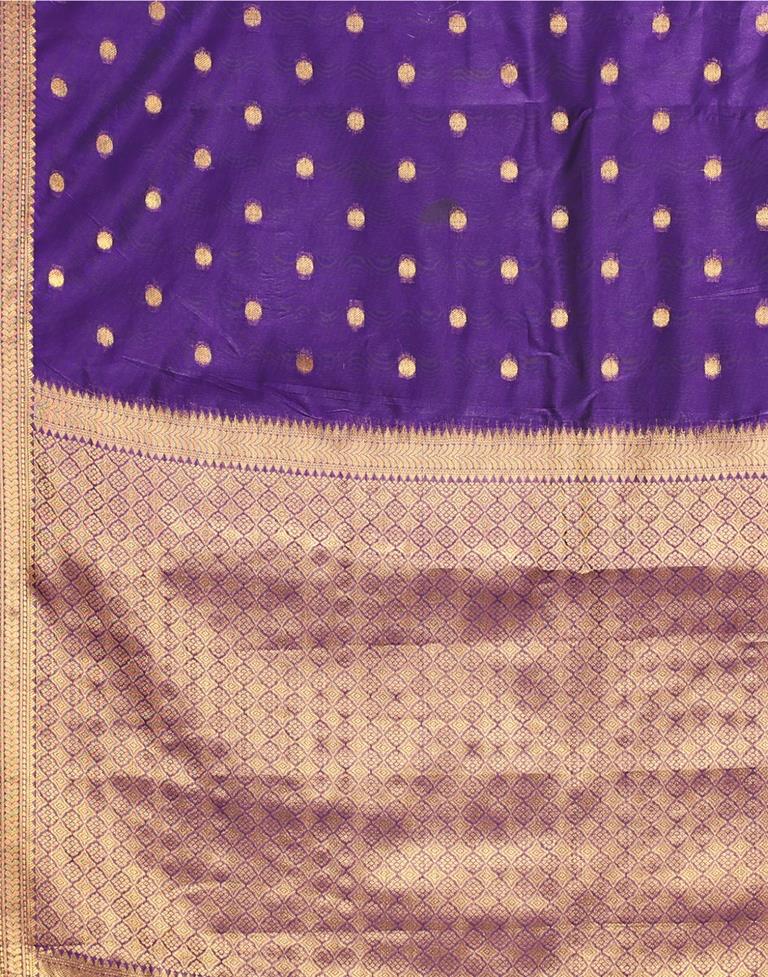Violet Chanderi Silk Saree | Sudathi