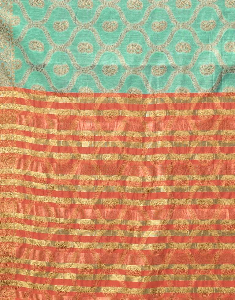 Mint Green Cotton Saree | Sudathi