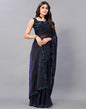 Violet And Black Woven Sequence Saree | Sudathi