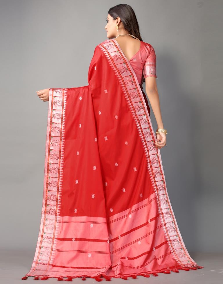 Silver  Banarasi Silk Saree