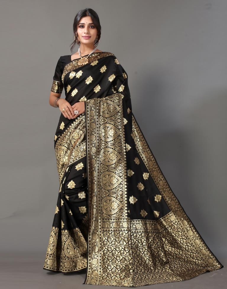 Black Silk Saree | Sudathi