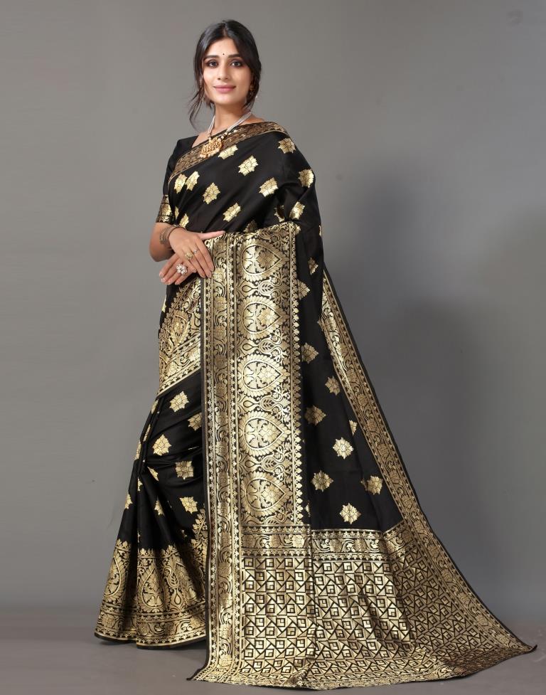 Black Silk Saree | Sudathi