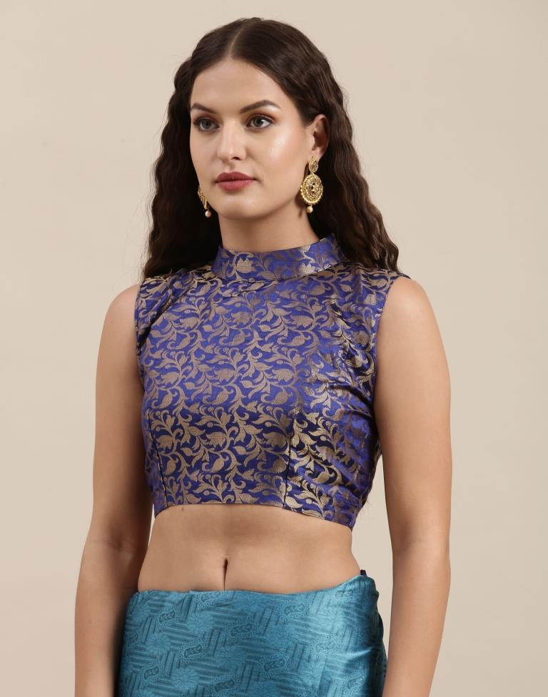 Peacock Blue Silk Saree | Sudathi