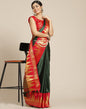 Bottle Green Silk Saree | Sudathi