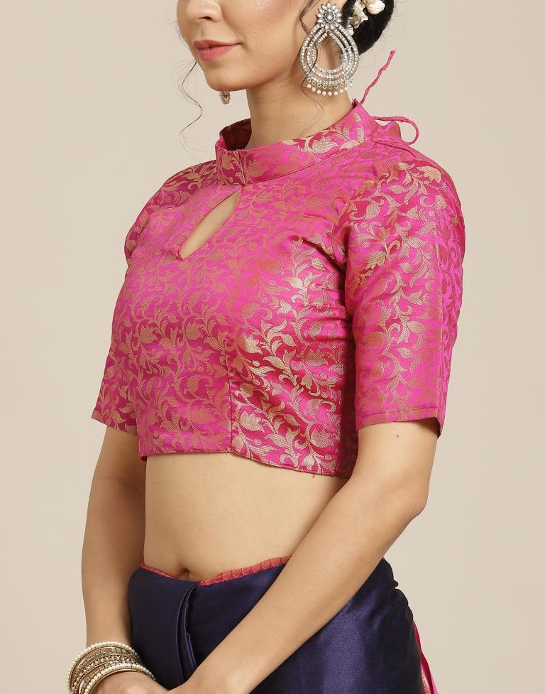 Navy Blue Silk Saree | Sudathi