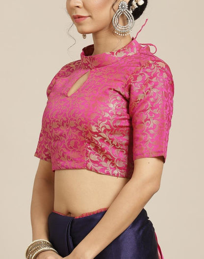 Navy Blue Silk Saree | Sudathi