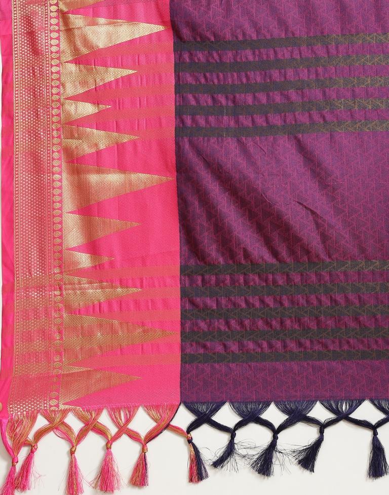 Navy Blue Silk Saree | Sudathi