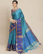 Peacock Blue Silk Saree | Sudathi
