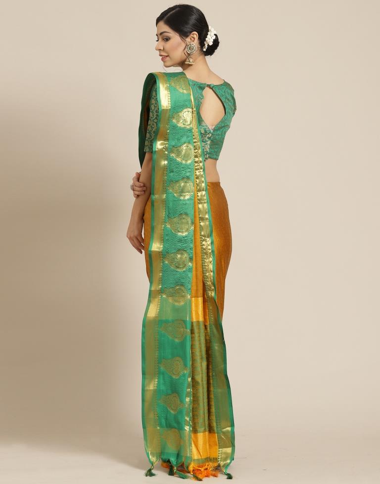 Turmeric Yellow Silk Saree | Sudathi