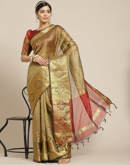 Golden Silk Saree | Sudathi